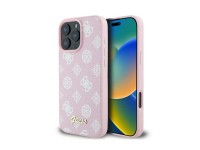 Funda Guess Peony Script Logo MagSafe para iPhone 16 Pro - Rosa Funda Guess Peony Script Logo MagSafe para iPhone 16 Pro - Rosa