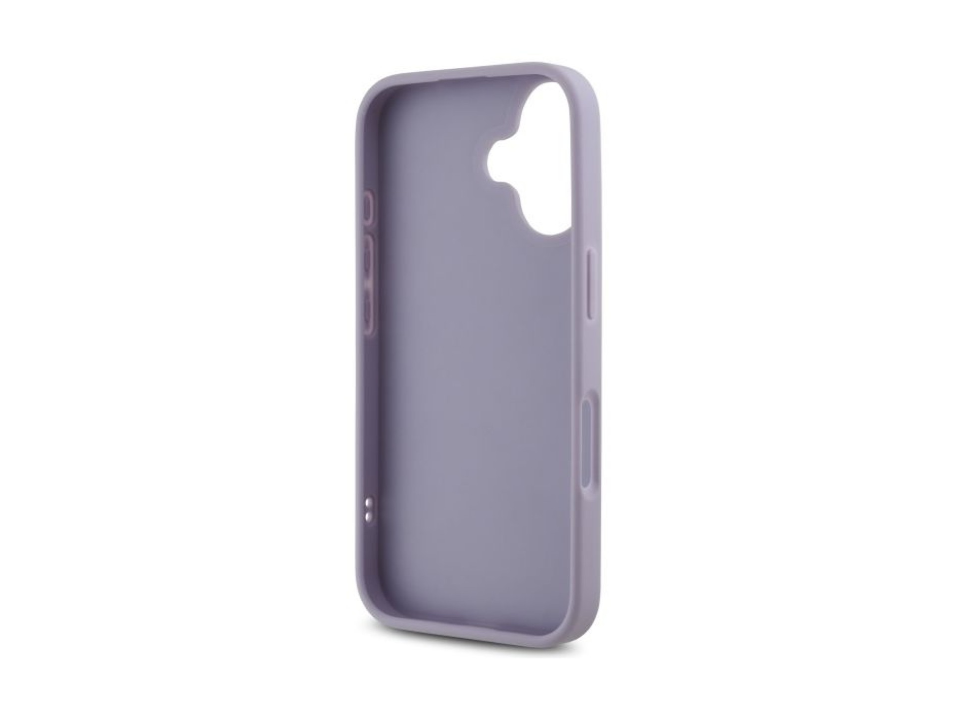 Guess Quilted Metal Logo case for iPhone 16 - light purple