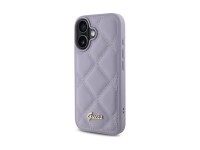 Guess Quilted Metal Logo case for iPhone 16 - light purple