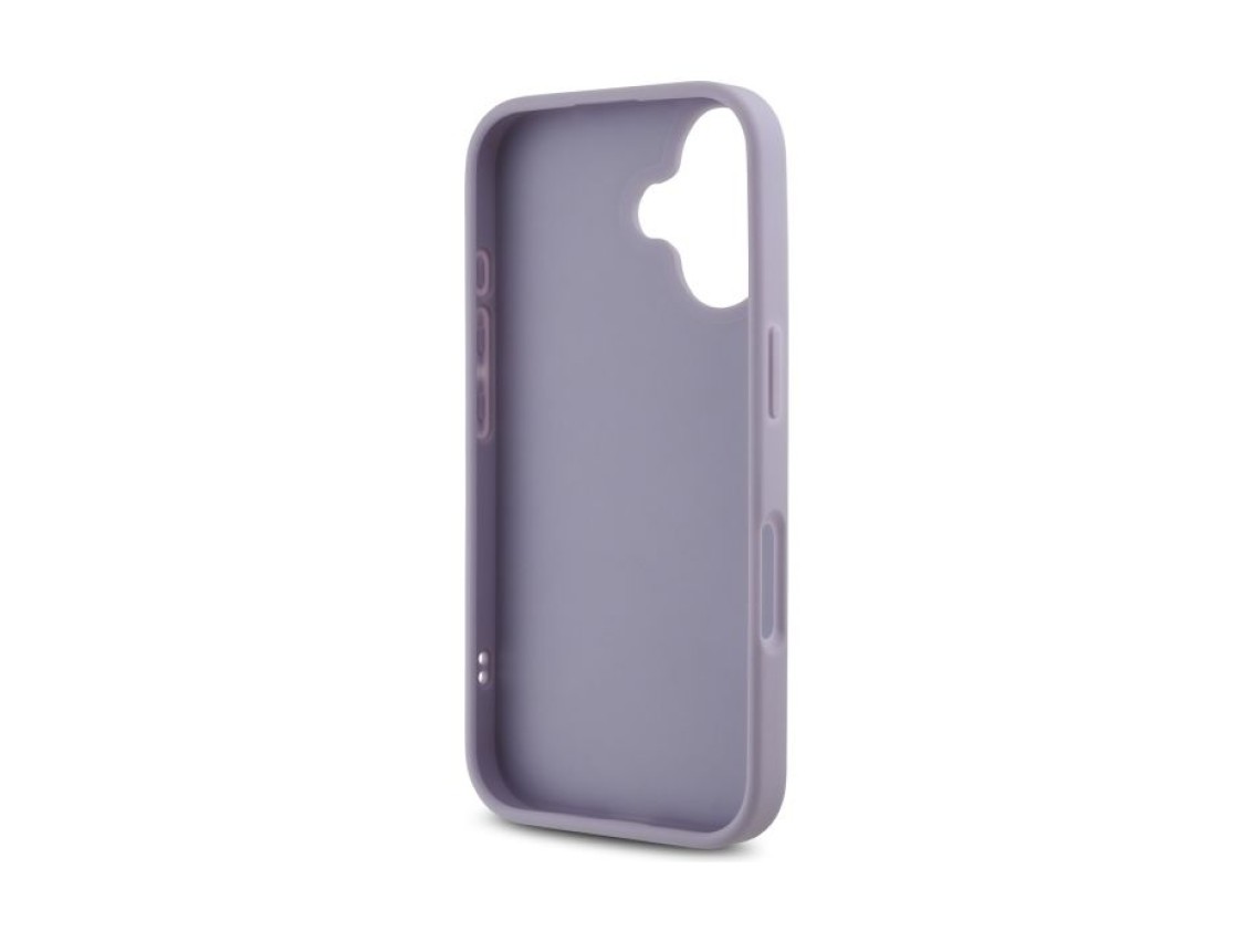 Guess Quilted Metal Logo case for iPhone 16 - light purple