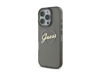 Guess IML Heart Case for iPhone 16 Pro - Black Guess IML Heart Case for iPhone 16 Pro - Black
