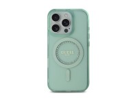 Funda Guess IML Rhinestones MagSafe para iPhone 16 Pro - Verde