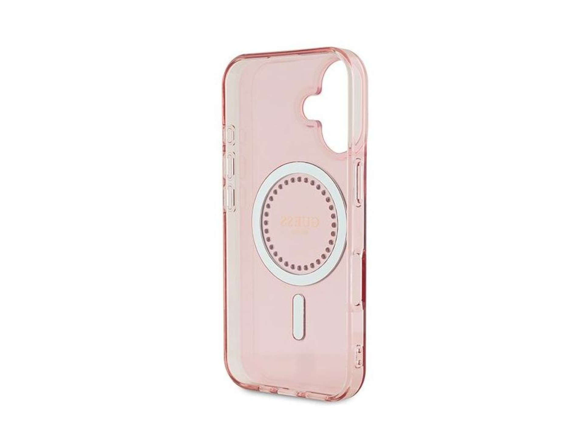 Guess IML Rhinestones MagSafe iPhone 16 Case - Pink