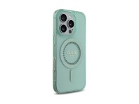 Funda Guess IML Rhinestones MagSafe para iPhone 16 Pro - Verde