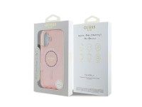 Guess IML Rhinestones MagSafe iPhone 16 Case - Pink Guess IML Rhinestones MagSafe iPhone 16 Case - Pink