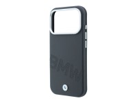 Capa MagSafe com letras em relevo inclinadas BMW para iPhone 17 Pro Max / 18 Pro Max - Cinzento Capa MagSafe com letras em relevo inclinadas BMW para iPhone 17 Pro Max / 18 Pro Max - Cinzento