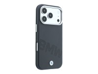 Capa MagSafe para iPhone 17 Pro/18 Pro com letras em relevo inclinadas da BMW - Cinzento Capa MagSafe para iPhone 17 Pro/18 Pro com letras em relevo inclinadas da BMW - Cinzento