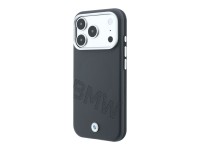 Capa MagSafe para iPhone 17 Pro/18 Pro com letras em relevo inclinadas da BMW - Cinzento Capa MagSafe para iPhone 17 Pro/18 Pro com letras em relevo inclinadas da BMW - Cinzento