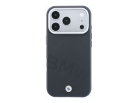 Capa MagSafe com letras em relevo inclinadas BMW para iPhone 17 Pro Max / 18 Pro Max - Cinzento Capa MagSafe com letras em relevo inclinadas BMW para iPhone 17 Pro Max / 18 Pro Max - Cinzento