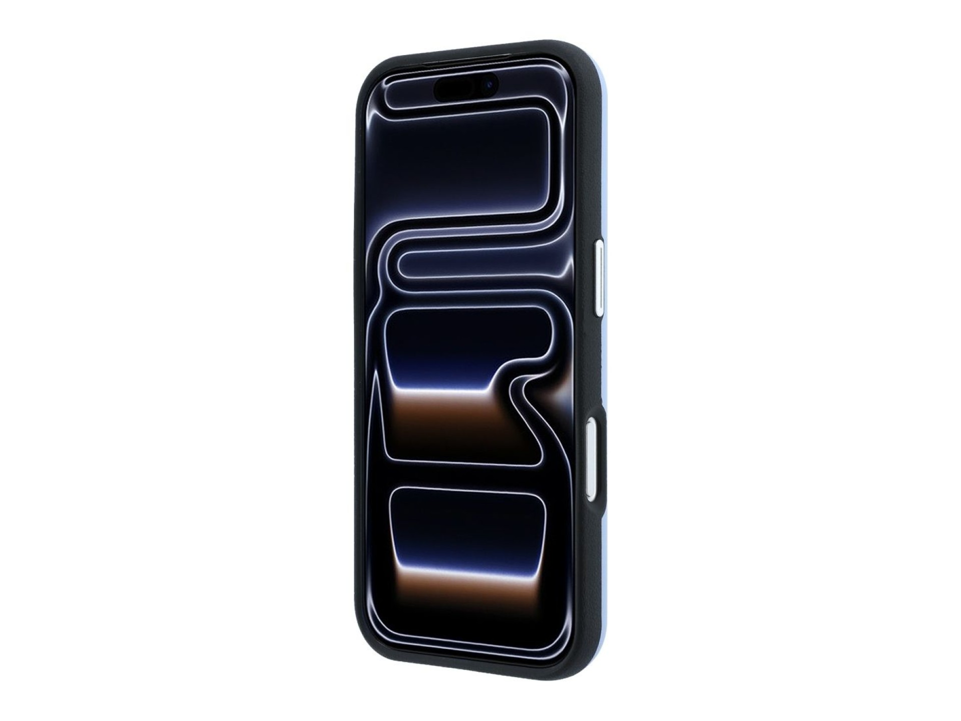 Capa MagSafe para iPhone 17 Pro/18 Pro com letras em relevo inclinadas da BMW - Azul