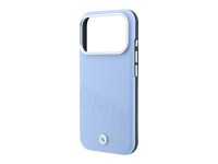 Capa MagSafe para iPhone 17 Pro/18 Pro com letras em relevo inclinadas da BMW - Azul Capa MagSafe para iPhone 17 Pro/18 Pro com letras em relevo inclinadas da BMW - Azul