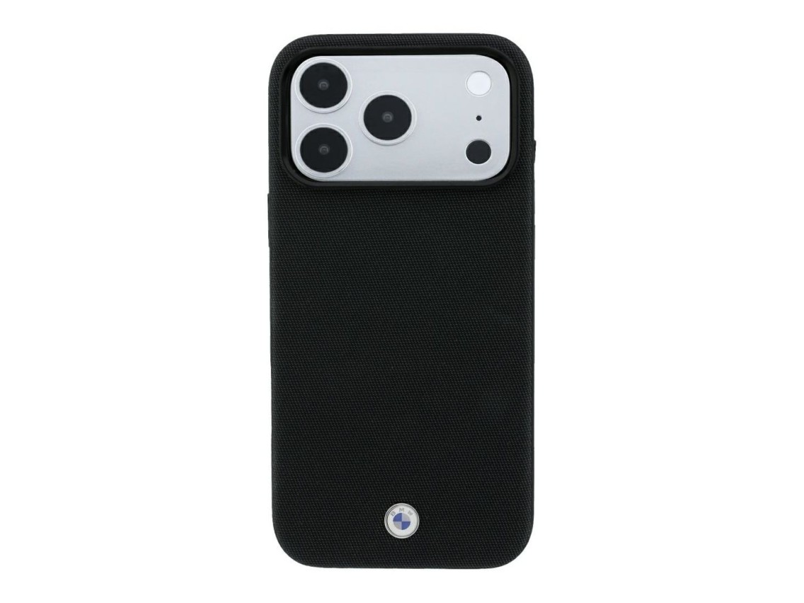 BMW Kevlar Metal Logo MagSafe Case for iPhone 18 Pro / 17 Pro - Black