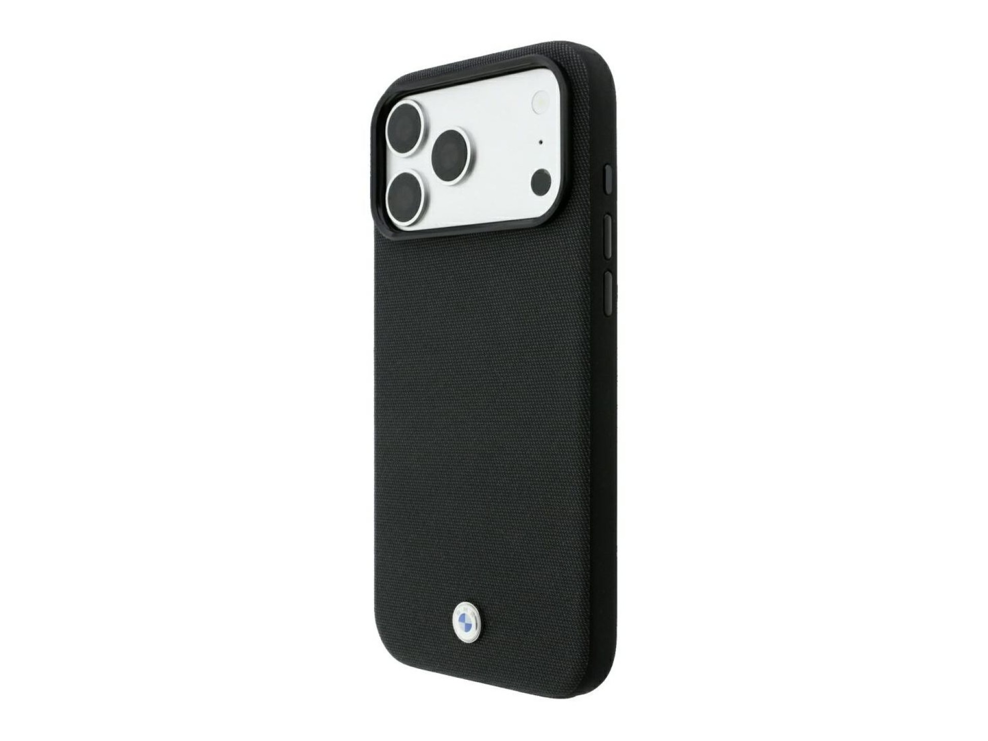 BMW Kevlar Metal Logo MagSafe Case for iPhone 18 Pro / 17 Pro - Black
