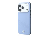 Capa MagSafe para iPhone 17 Pro/18 Pro com letras em relevo inclinadas da BMW - Azul Capa MagSafe para iPhone 17 Pro/18 Pro com letras em relevo inclinadas da BMW - Azul