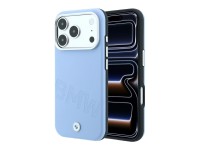 Capa MagSafe para iPhone 17 Pro/18 Pro com letras em relevo inclinadas da BMW - Azul Capa MagSafe para iPhone 17 Pro/18 Pro com letras em relevo inclinadas da BMW - Azul