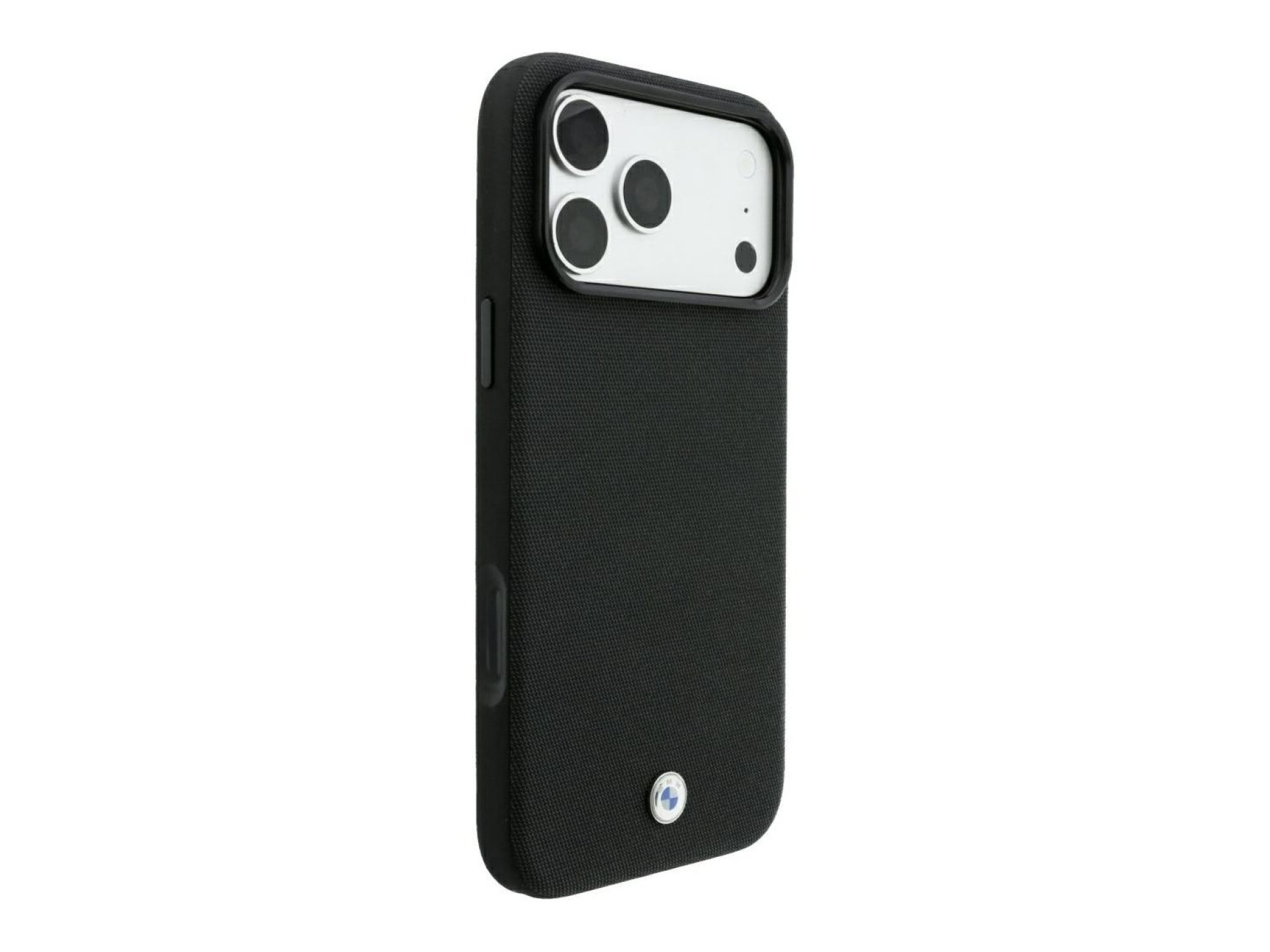 BMW Kevlar Metal Logo MagSafe Case for iPhone 18 Pro / 17 Pro - Black