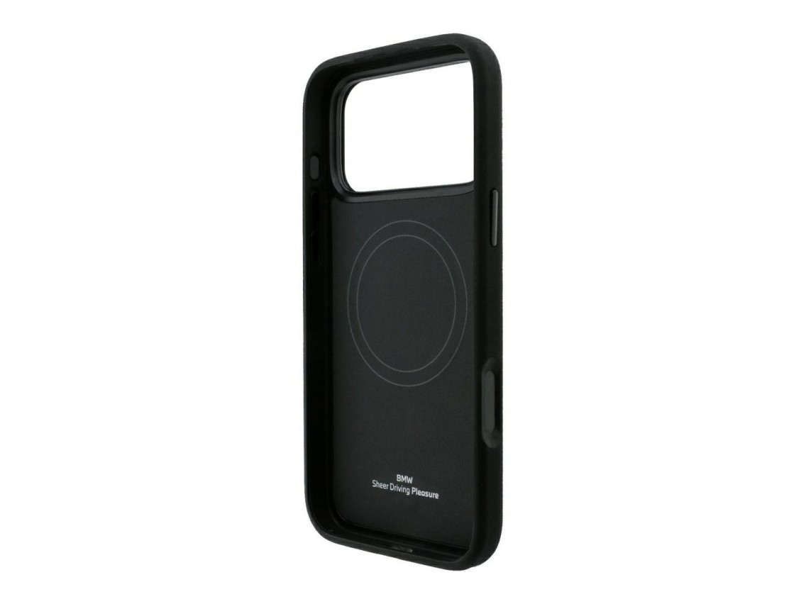 BMW Kevlar Metal Logo MagSafe Case for iPhone 18 Pro / 17 Pro - Black