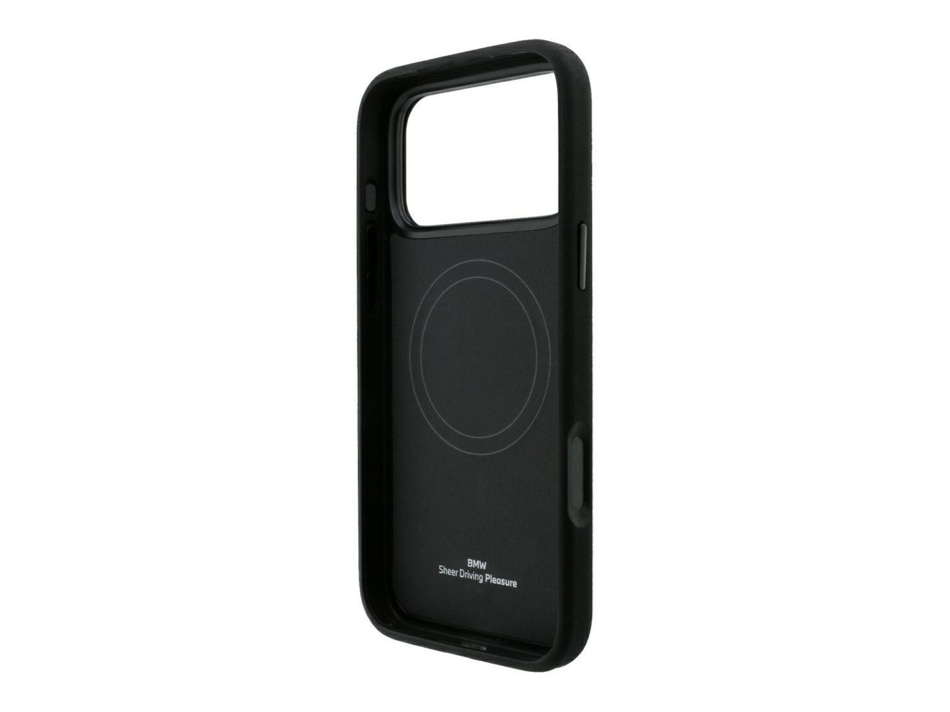 BMW Kevlar Metal Logo MagSafe Case for iPhone 18 Pro / 17 Pro - Black