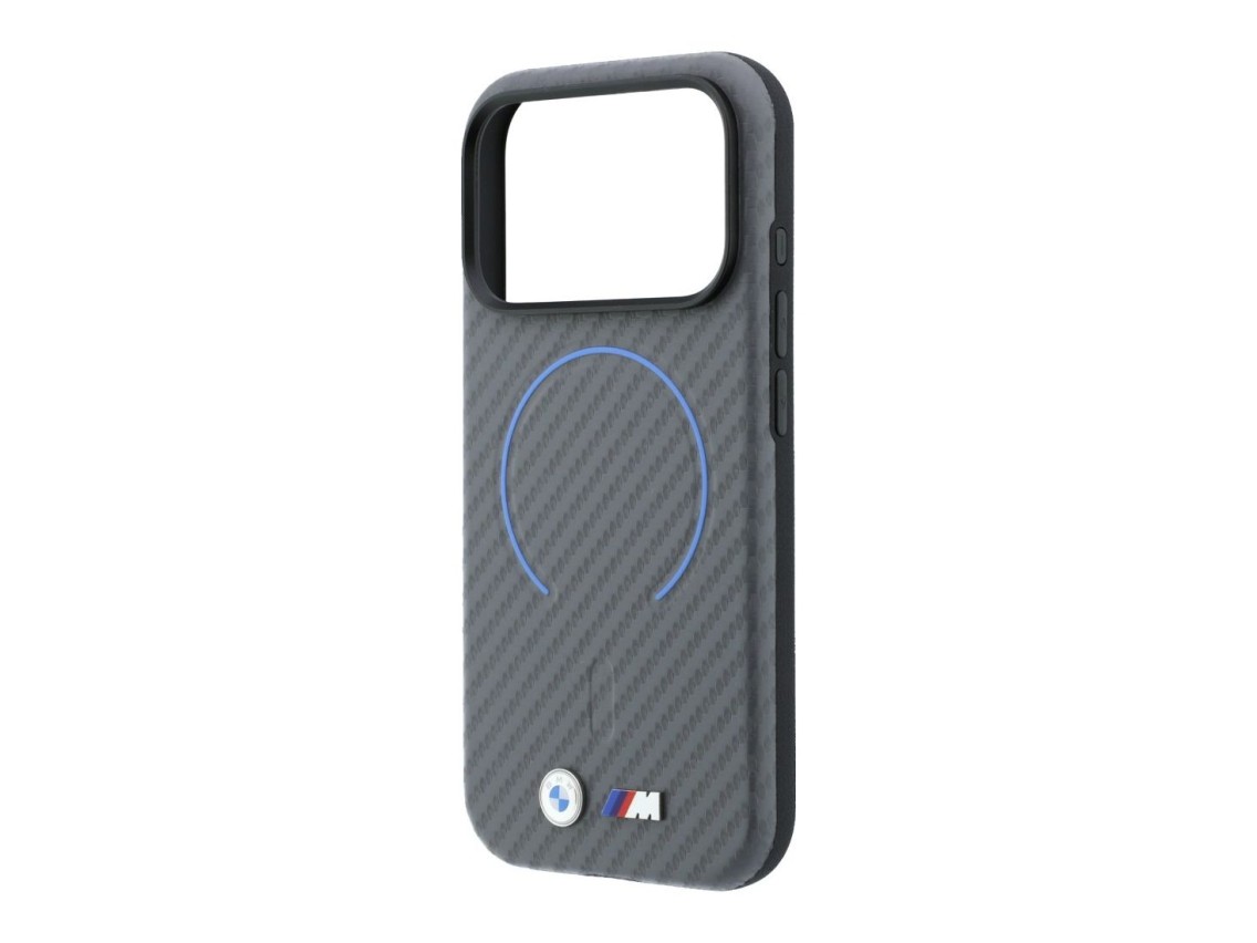 BMW M Carbon Printed Ring MagSafe Case for iPhone 18 Pro Max / 17 Pro Max - Gray
