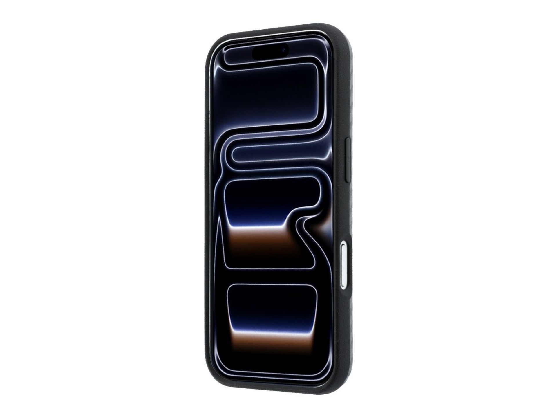 Capa MagSafe com anel impresso em fibra de carbono BMW M para iPhone 18 Pro/17 Pro - Cinzento