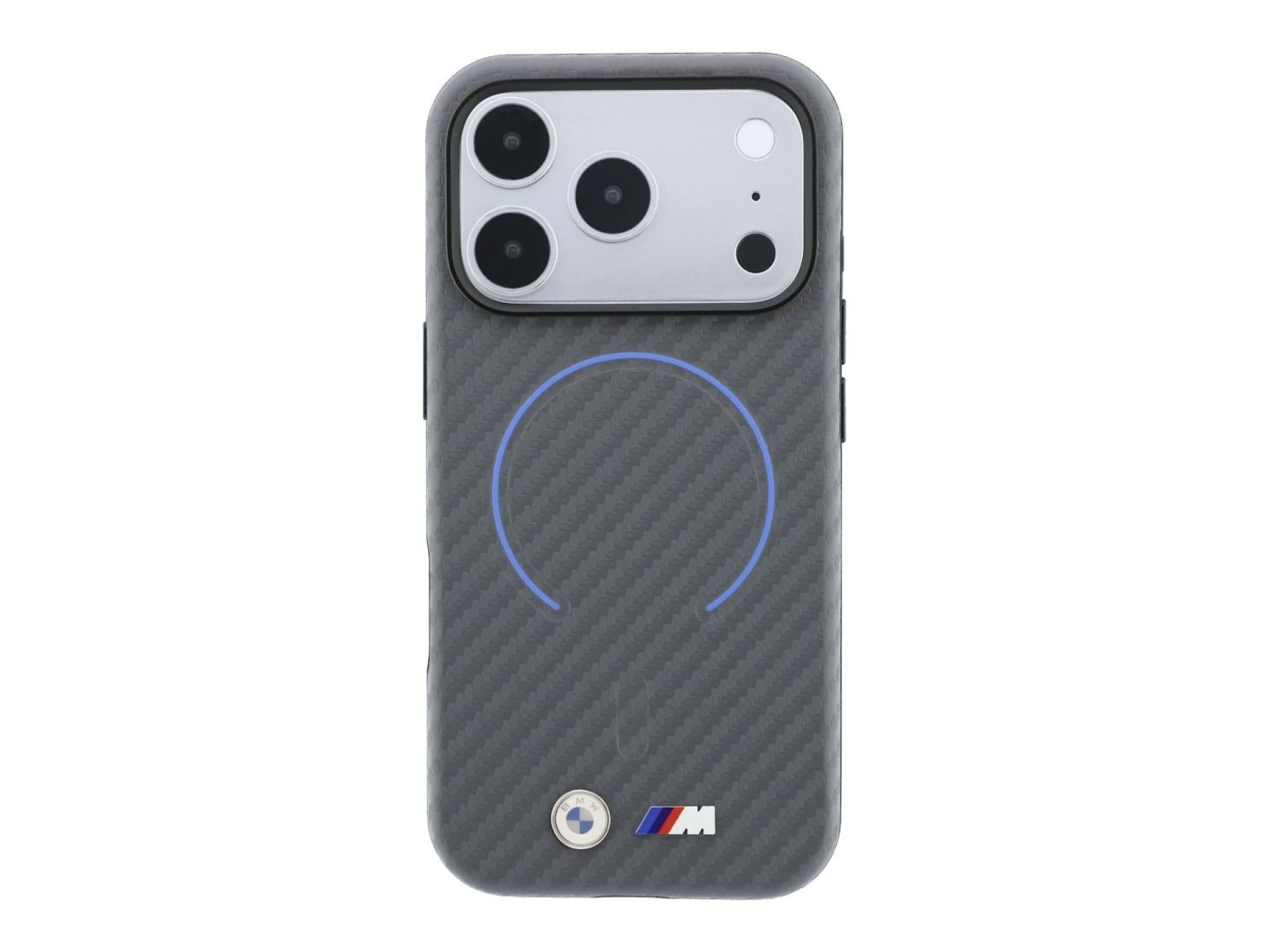 BMW M Carbon Printed Ring MagSafe Case for iPhone 18 Pro Max / 17 Pro Max - Gray