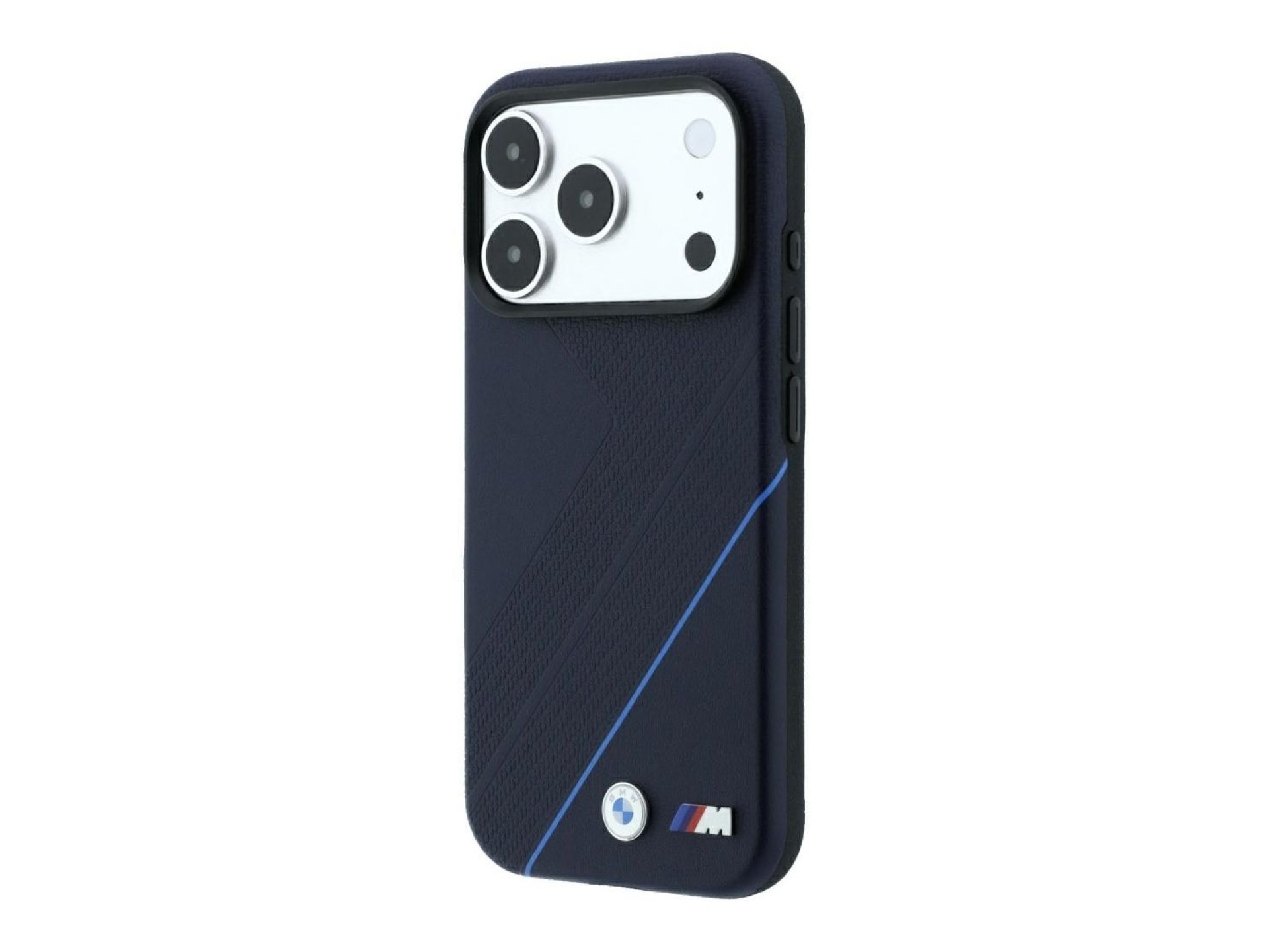 Capa MagSafe BMW M Tire Track Blue Line para iPhone 18 Pro / 17 Pro - Azul Marinho