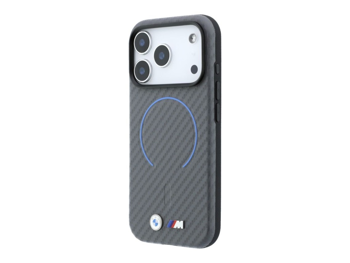 BMW M Carbon Printed Ring MagSafe Case for iPhone 18 Pro Max / 17 Pro Max - Gray