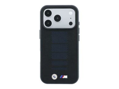 Funda BMW M Blue Perfo Metal Logo MagSafe para iPhone 18 Pro / 17 Pro - Negra Funda BMW M Blue Perfo Metal Logo MagSafe para iPhone 18 Pro / 17 Pro - Negra