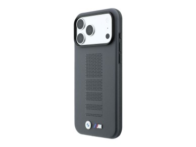 BMW M Blue Perfo Metal Logo MagSafe Case for iPhone 18 Pro Max / 17 Pro Max - Gray BMW M Blue Perfo Metal Logo MagSafe Case for iPhone 18 Pro Max / 17 Pro Max - Gray