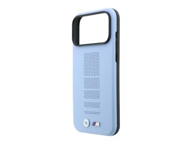 BMW M Blue Perfo Metal Logo MagSafe Case for iPhone 18 Pro Max / 17 Pro Max - Blue BMW M Blue Perfo Metal Logo MagSafe Case for iPhone 18 Pro Max / 17 Pro Max - Blue