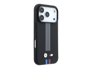 BMW M Quadrille Kevlar Anthracite & Tricolor Print Lines MagSafe Case for iPhone 18 Pro Max / 17 Pro BMW M Quadrille Kevlar Anthracite & Tricolor Print Lines MagSafe Case for iPhone 18 Pro Max / 17 Pro