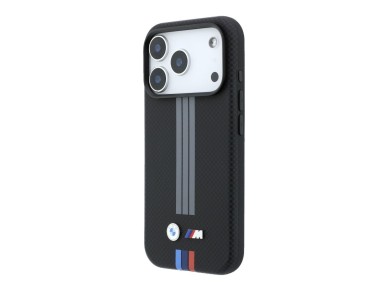 Funda BMW M Quadrille Kevlar Anthracite & Tricolor Print Lines MagSafe para iPhone 18 Pro Max / 17 P Funda BMW M Quadrille Kevlar Anthracite & Tricolor Print Lines MagSafe para iPhone 18 Pro Max / 17 P