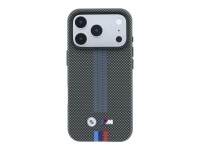 Funda BMW M Quadrille Kevlar con estampado tricolor y MagSafe para iPhone 18 Pro / 17 Pro - Gris osc Funda BMW M Quadrille Kevlar con estampado tricolor y MagSafe para iPhone 18 Pro / 17 Pro - Gris osc
