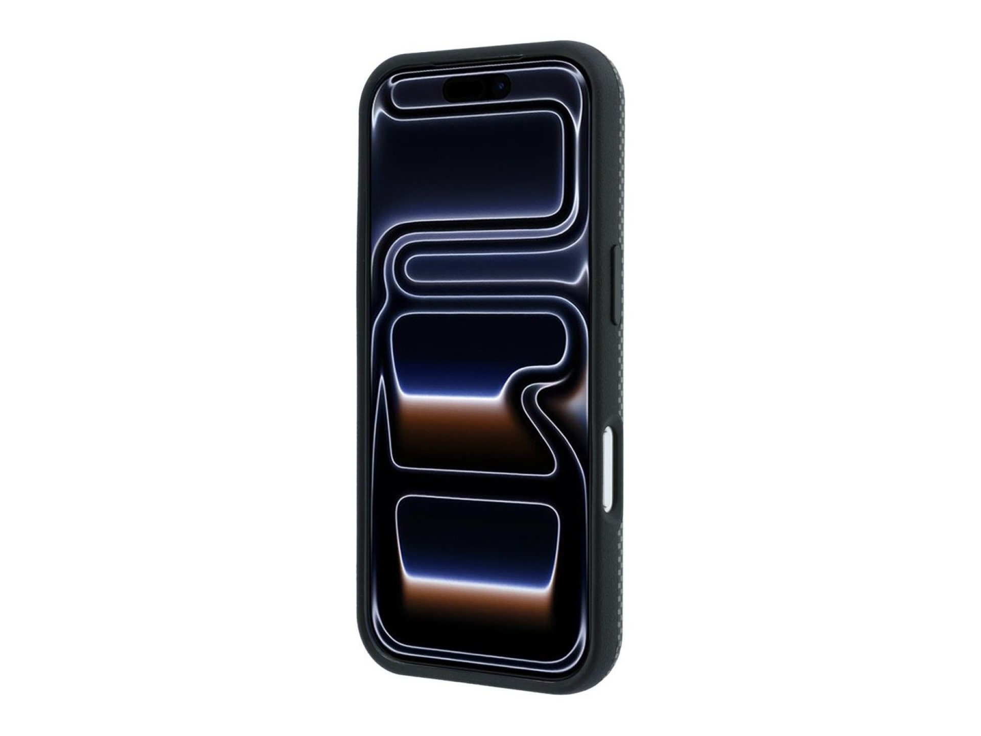 Funda BMW M Quadrille Kevlar con estampado tricolor y MagSafe para iPhone 18 Pro / 17 Pro - Gris osc