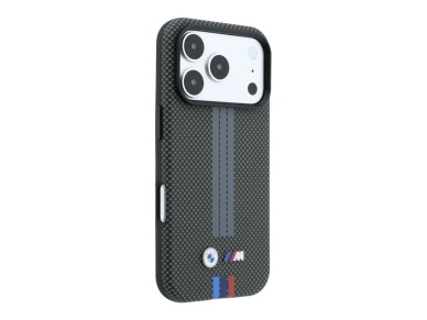BMW M Quadrille Kevlar Tricolor Print Lines MagSafe Case for iPhone 18 Pro Max / 17 Pro Max - Dark G BMW M Quadrille Kevlar Tricolor Print Lines MagSafe Case for iPhone 18 Pro Max / 17 Pro Max - Dark G