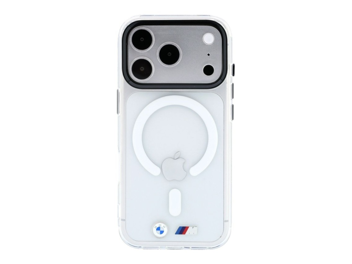 BMW M IML Glossy Metal Logo & Trims MagSafe Case for iPhone 17 Pro / 18 Pro - Transparent