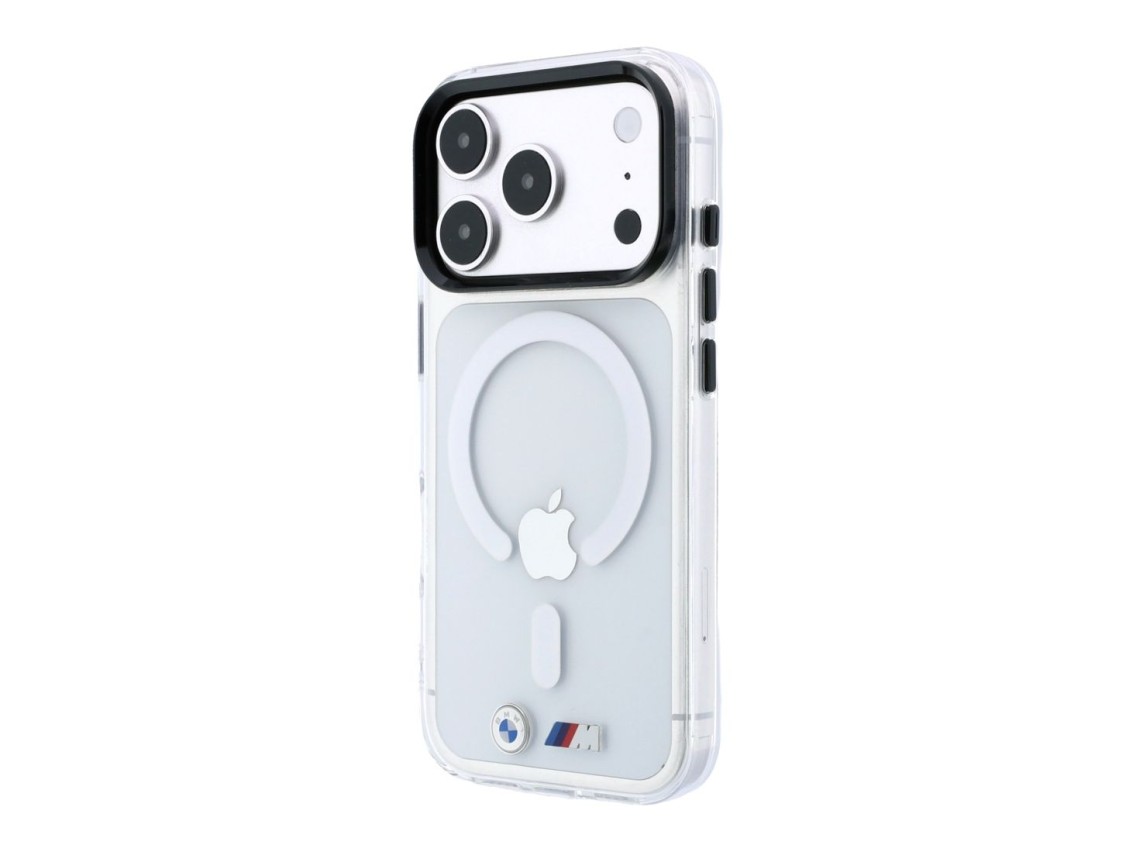 BMW M IML Glossy Metal Logo & Trims MagSafe Case for iPhone 17 Pro / 18 Pro - Transparent
