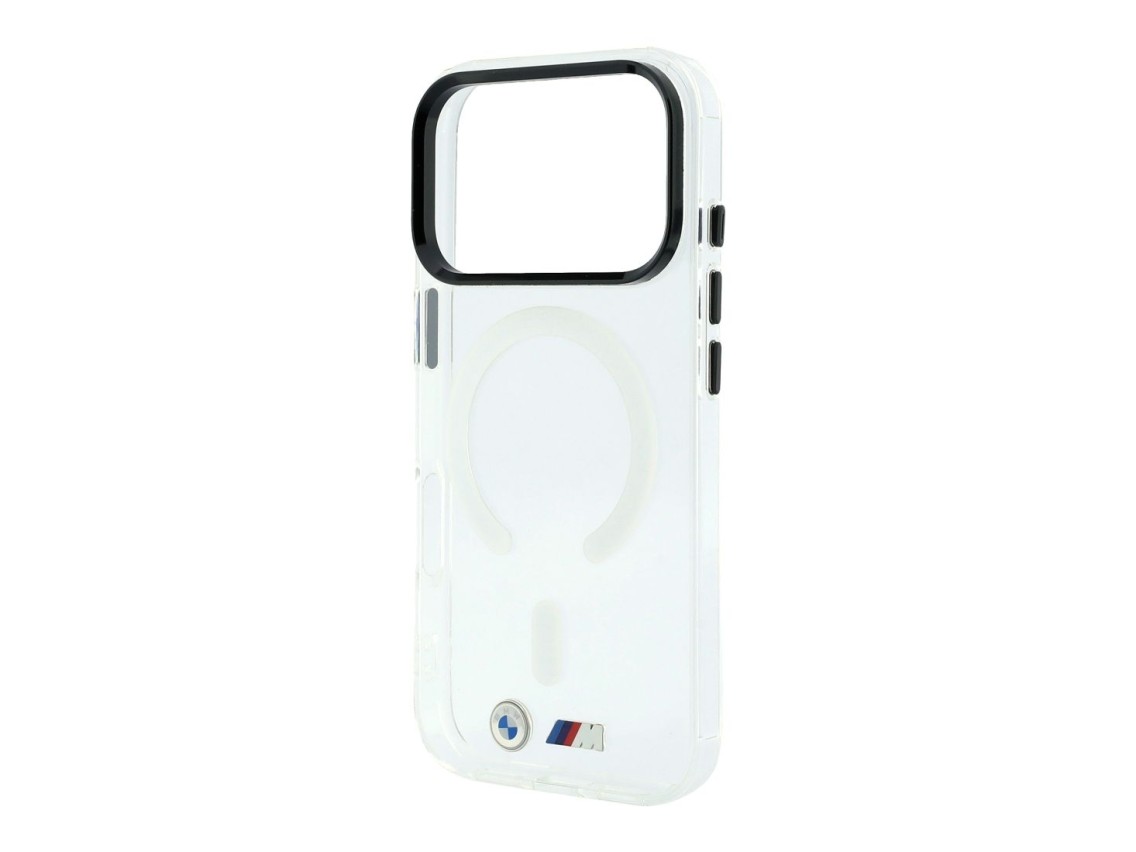 BMW M IML Glossy Metal Logo & Trims MagSafe Case for iPhone 17 Pro / 18 Pro - Transparent