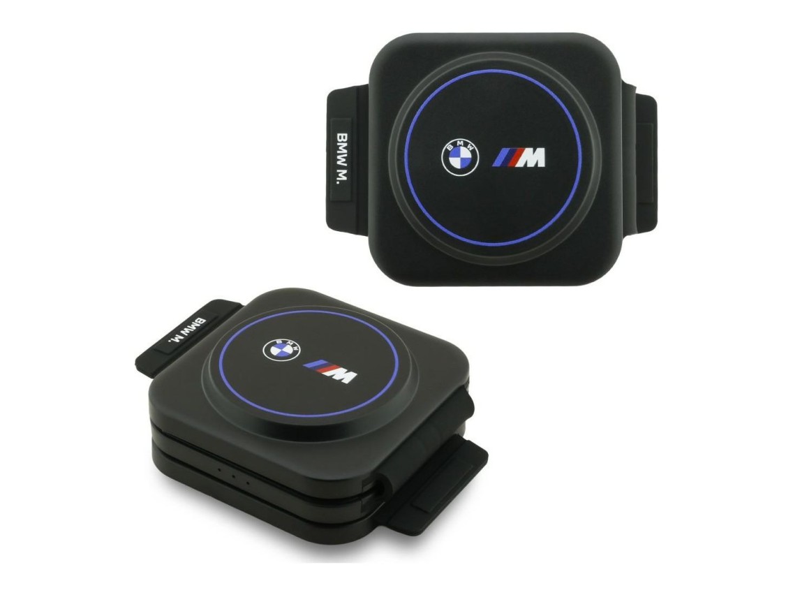 BMW M Qi2 15W Print Logo 3-in-1 Wireless Charger - Blue