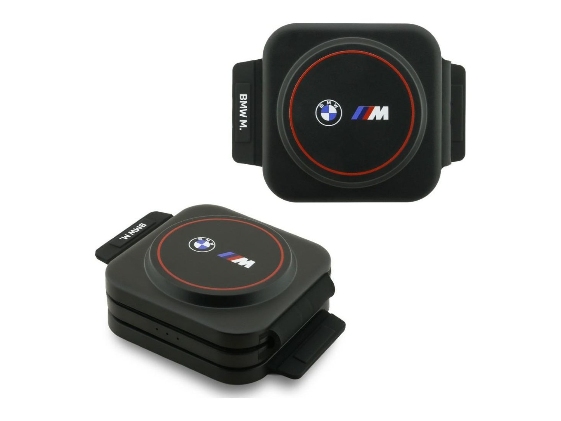Cargador inalámbrico 3 en 1 BMW M Qi2 de 15 W con logotipo impreso - Rojo