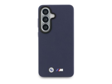 Capa MagSafe com logótipo BMW M em metal para Samsung Galaxy S26 - Azul Marinho Capa MagSafe com logótipo BMW M em metal para Samsung Galaxy S26 - Azul Marinho