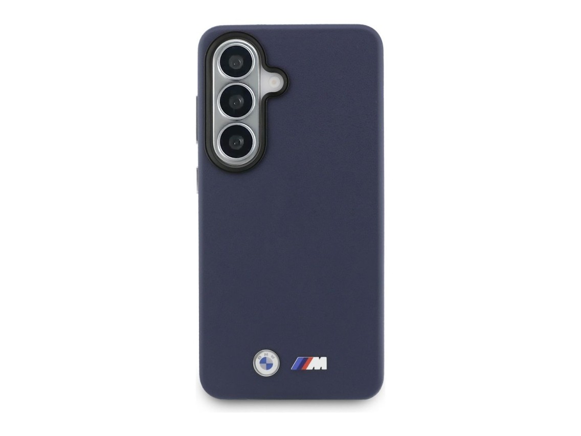 Capa MagSafe com logótipo BMW M em metal para Samsung Galaxy S26 - Azul Marinho