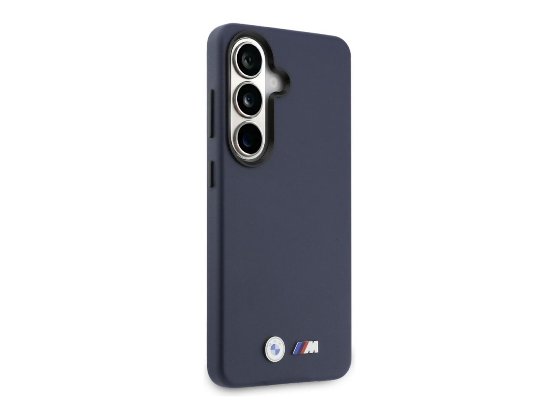 Capa MagSafe com logótipo BMW M em metal para Samsung Galaxy S26 - Azul Marinho