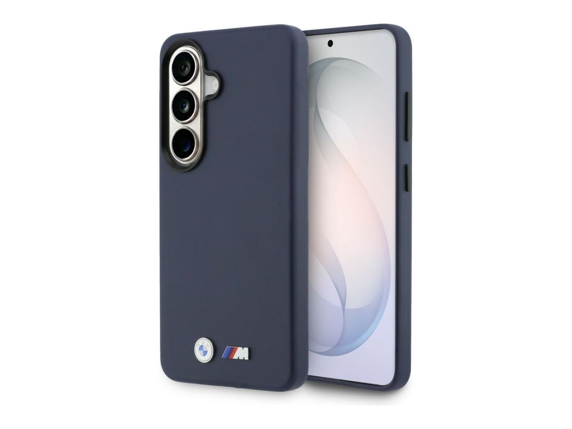 Capa MagSafe com logótipo BMW M em metal para Samsung Galaxy S26 - Azul Marinho