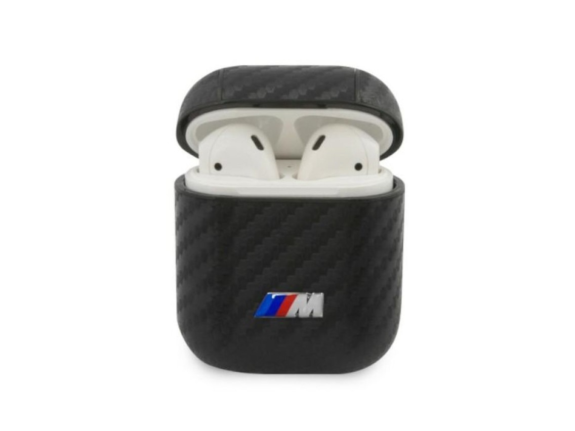 Funda BMW PU Carbon M Collection para AirPods 1/2 - Negra