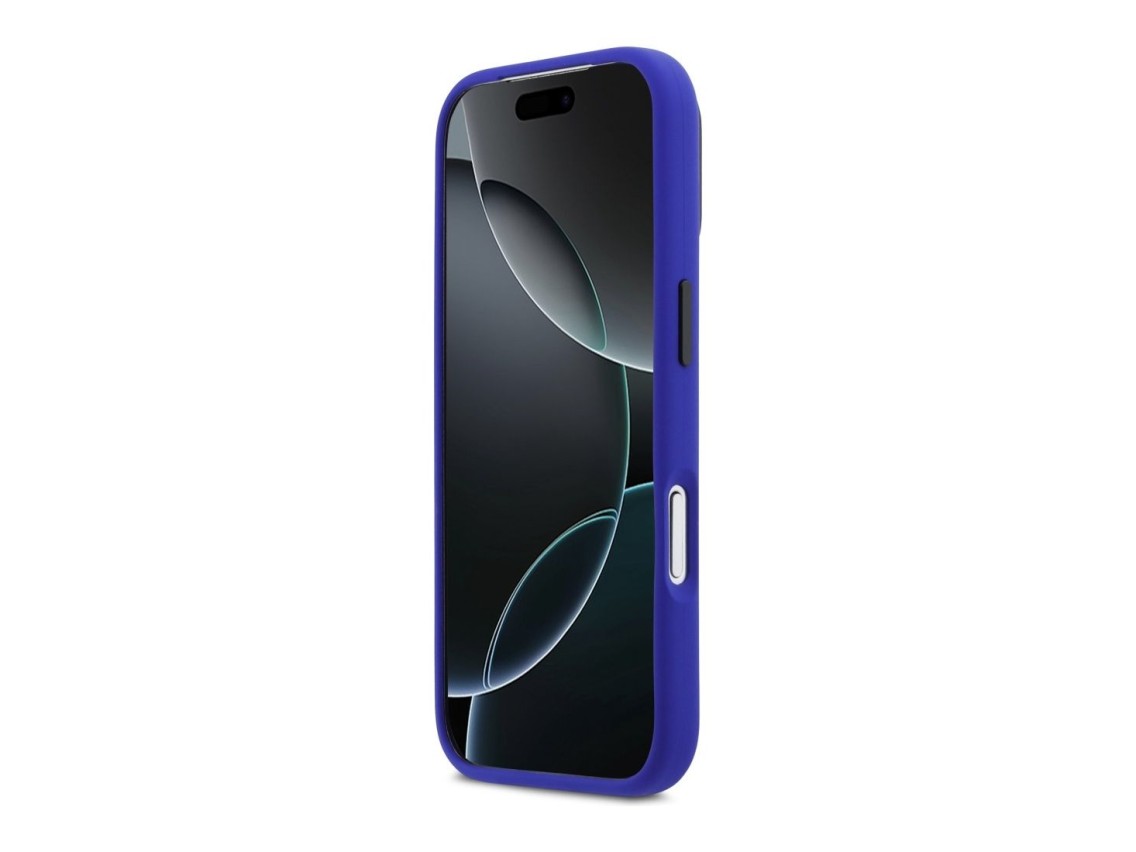 BMW M Silicon Vertical Logo MagSafe Case for iPhone 17 Pro - Navy Blue