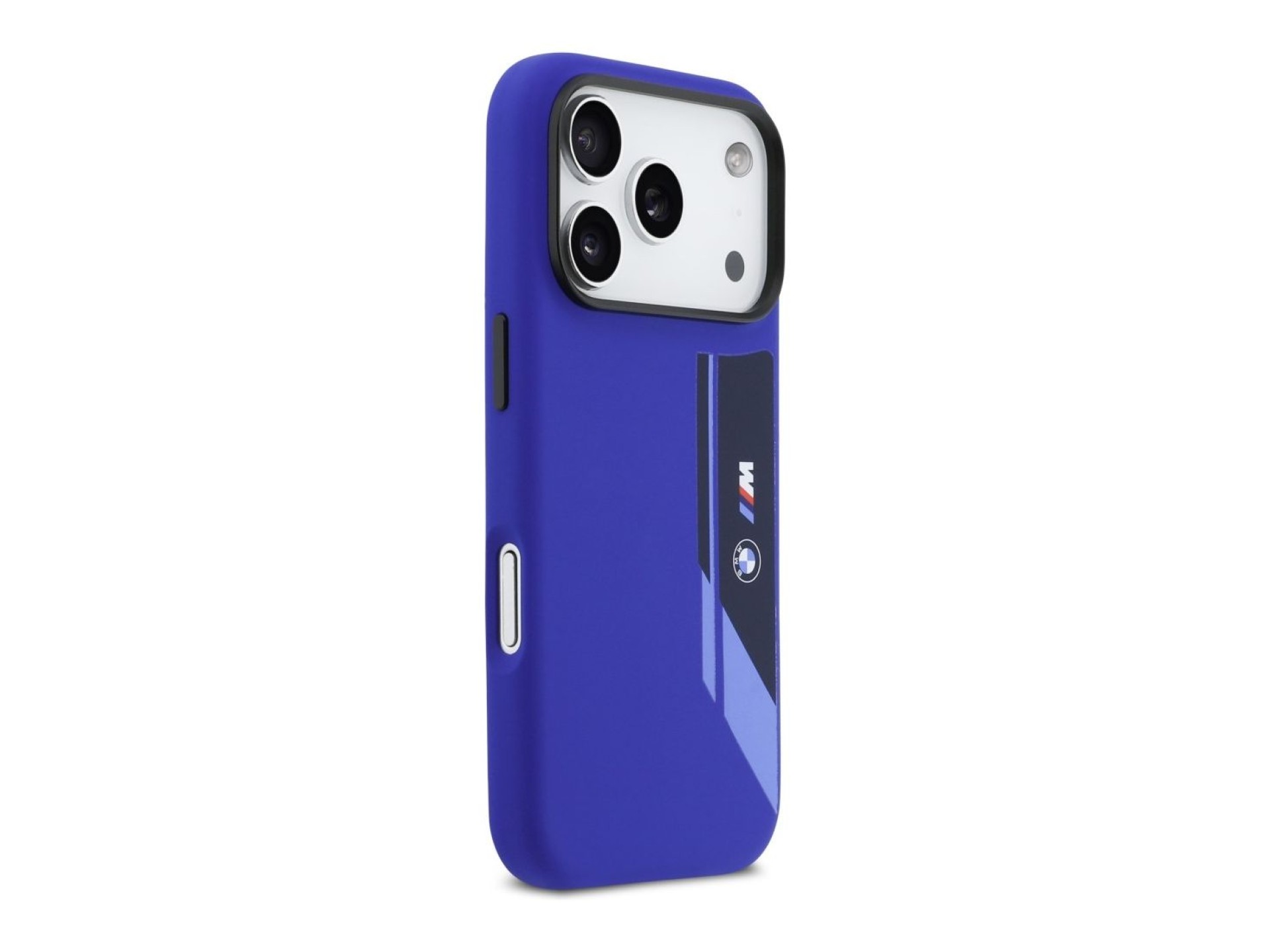BMW M Silicon Vertical Logo MagSafe Case for iPhone 17 Pro - Navy Blue