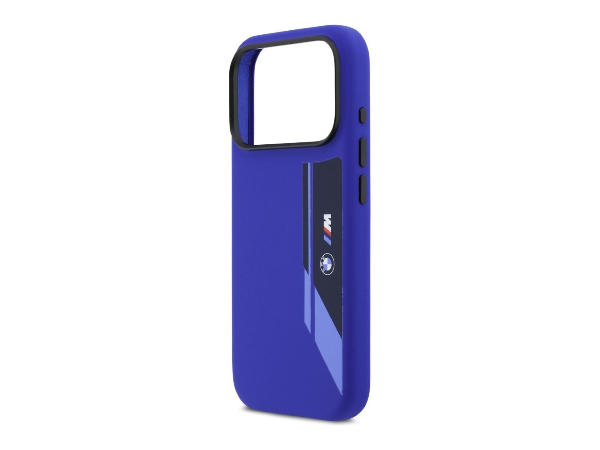 BMW M Silicon Vertical Logo MagSafe Case for iPhone 17 Pro - Navy Blue
