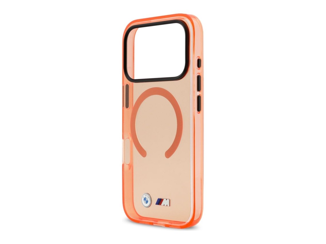 BMW M IML Metal Logos MagSafe Case for iPhone 17 Pro Max - Pro Orange
