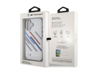 Capa BMW Motosport IML com riscas aleatórias para iPhone 16 Plus - Cinzento Capa BMW Motosport IML com riscas aleatórias para iPhone 16 Plus - Cinzento